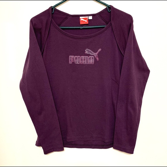 Puma Tops - Women’s Puma Long Sleeve Purple Shirt Large